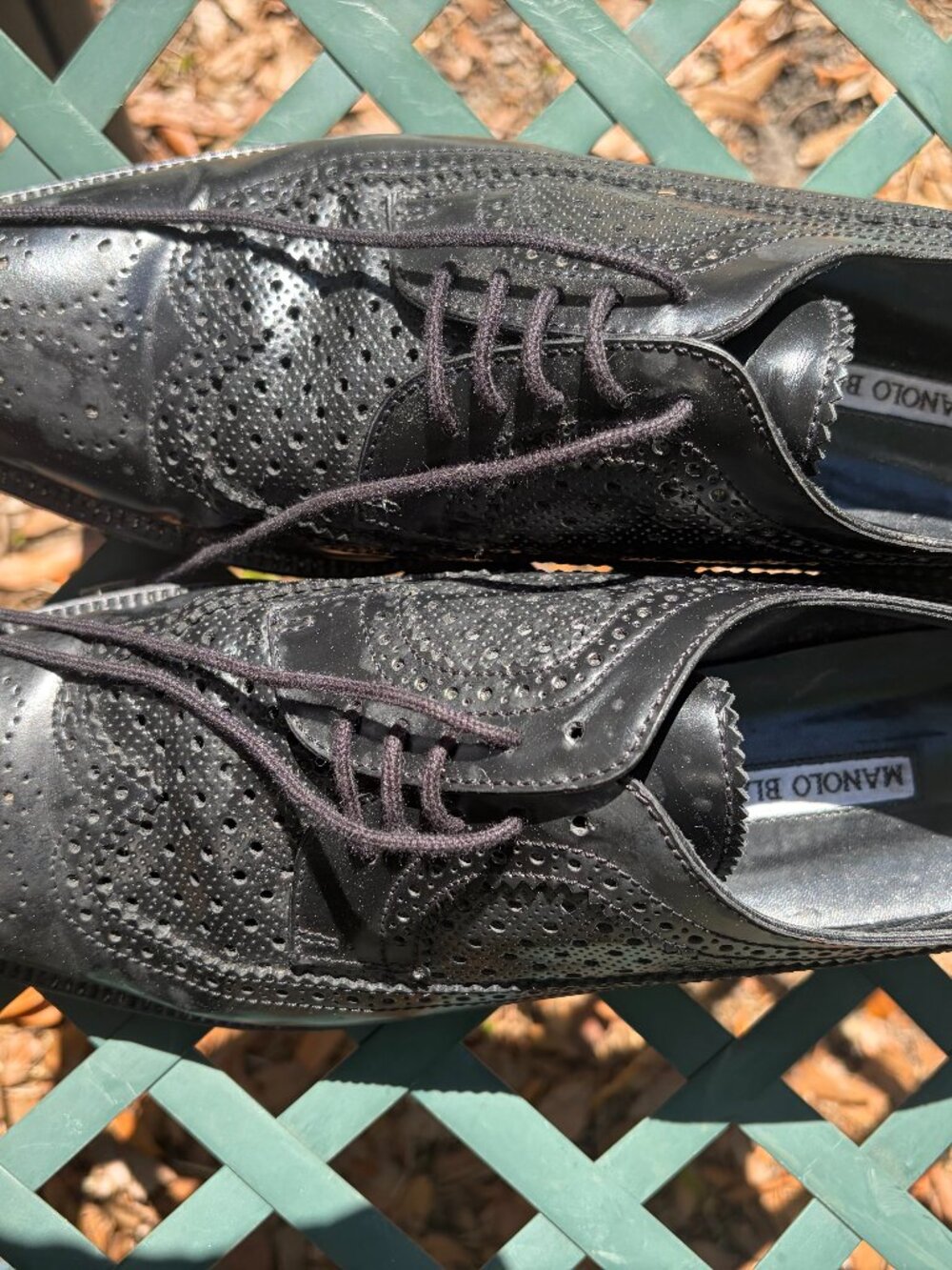 Manolo Blahnik Black women's Oxford flats